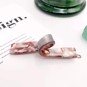 Fancy Fashion Hair Clips for Women Custom Acetate Plain Hair Pin Accessory