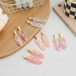 Fanxing Custom Logo High Quality Girls Hair Accessories Environmental Protection Acetic Acid Hairpin Seamless Clip Japan Party