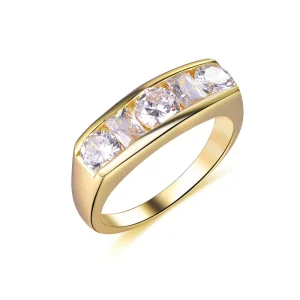 Fashion 925 Sterling Silver Oval Cut Moissanite Custom Gold Plated Ring for Women Men Party Wedding
