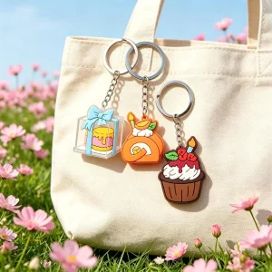 Fashion Accessories Beautiful Exquisite with Waterproof Design Promotional Gifts PVC Keychain