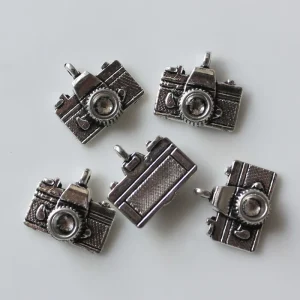 Fashion Accessories Camera Charms Antique Tone Pendant for Jewelry Making