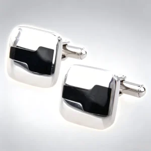 Fashion Accessories Classic Cufflinks Men’s Two Tone Square French Shirt Cufflinks Couples Wedding Party Engagement Gift