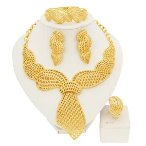Fashion Accessories Exaggerated Jewelry Sets Italian Gold Plating Jewellery Women Clothing Accessories