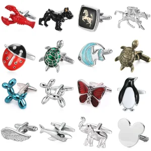 Fashion Accessories Jewelry Animal Pattern Turtle Design Shirt Sleeves Buttons Cufflink for Men