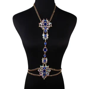 Fashion Accessories Sexy Women Rhinestone Belly Chain Body Chain Body Jewelry Rhinestone