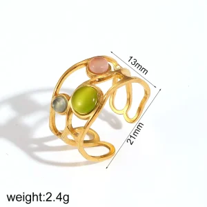 Fashion Accessories Women Jewelry Rings Red Single Stone Rings Fashion Jewelry Chunky Gold Rings