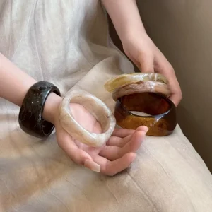 Fashion Acrylic Bangles Fashion Bangle Irregular Shaped Personalized Jewelry Gift for Women