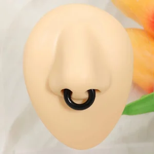 Fashion Anti Allergy Stainless Steel Piercing Body Jewelry Minimalist 9mm 10mm Nose Rings for Men Women
