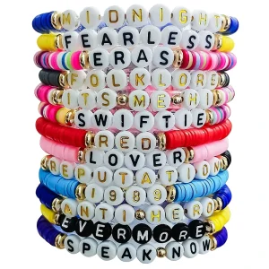 Fashion Bangles Music Fest Inspired Bracelets Set for Friendship Bracelets