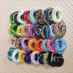 Fashion Beaded Waist Chain for Women Crystal Beads Chain African Belly Beads Summer Body Jewelry Boho Beach Waist Beads
