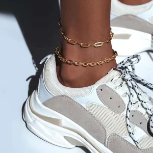 Fashion Body Jewelry Stainless Steel Link Chain Anklet for Women