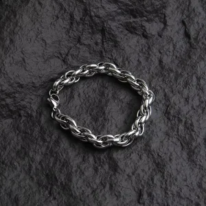 Fashion Bracelets Bangles Classic Hiphop Style Punk Simple Vintage Personality Rock Charm Stainless Steel Men’s Bracelets Gifts