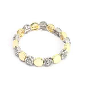 Fashion Bracelets Bangles Hip hop Elastic Band Bracelet Trendy Zircon Bracelet for Daily Life Charms Accessories