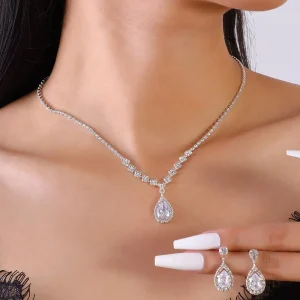 Fashion Bride Jewelry Set Women’s Jewelry Set Wedding Party Elegant Necklace N241015