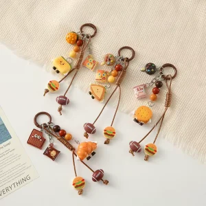 Fashion Bulk Trendy Cute Alloy Cartoon DIY Handbag Charms Keychains Bag Jewelry Pendant Accessories