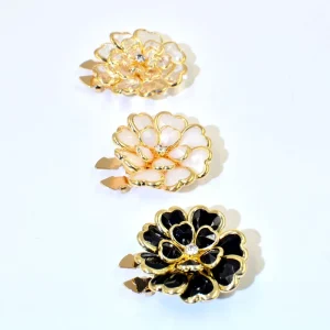 Fashion Button Covers for Women Flower Big Buttons Cufflinks for Shirt Decorative Fancy Button Cover Clip Custom