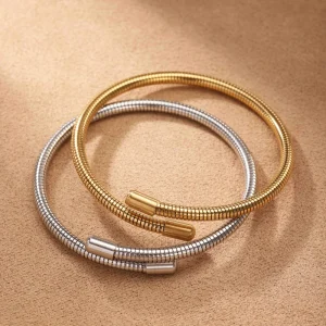 Fashion Chain Link Bracelets Customizable Twisted Wire And Cable Style Bracelet Designs