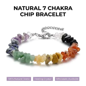 Fashion Chain Link Bracelets Natural Amethyst Chip Stone Classic Healing Crystal Women’s Jewelry Spiritual Gift