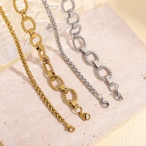 Fashion Chain Link Bracelets Trending Stainless Steel Sample Classic Hip hop Punk Rock Personality High quality Bracelet Gifts