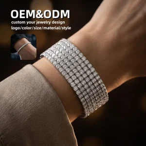 Fashion Chain Link Zircon Bracelet Woman Fashion Jewelry Bracelets Bangles Bijoux Pour Femme Sterling Silver 925 Jewellery