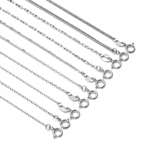 Fashion Chain Necklace Jewlery Ladies Chains Necklaces Silver Necklace Chain Men 925 Silver Jewelry