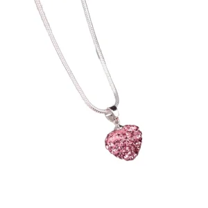 Fashion Charm Natural Stone Crystal Heart Necklace Women Link Chain Amethyst Crystals Pendant Choker Punk Style
