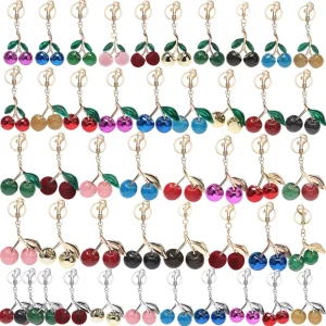 Fashion Cherry Fruit Bag Pendant Keychain Creative Women’s Cherry Car Key Pendant