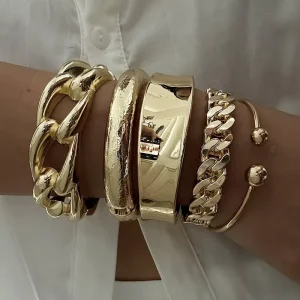 Fashion Chunky Hollow Fashion Trend Bracelet Hollow Fashion Trend Personalized Bracelet Bangle