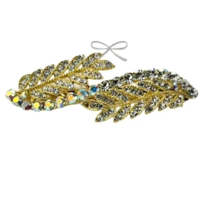 Fashion Clothing Brooch and Hairpin with Diamond and Plant Flowers
