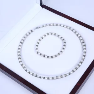 Fashion Costume Jewelry Set Freshwater Pearls Necklace and Bracelet Bead Jewelry Sets