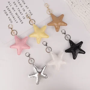 Fashion Crocodile Pattern Star Bag Charm Stylish Decor Accessory for Women Daily Handbag Backpack Luggage and Bag Ornaments