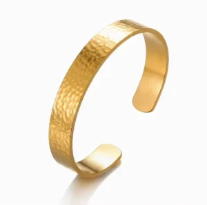 Fashion Cross Border Medieval Personality Stainless Steel Electroplated Gold BANGLE Trendy Advanced Opening Zhejiang