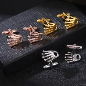 Fashion Crown Men’s Cufflinks Metal Sleeve Needles Shirt Buckle Clips Cuff Links (MD048)
