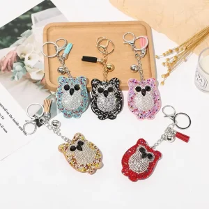 Fashion Cute Rhinestones Keychain As Gifts Rhinestones Keychains