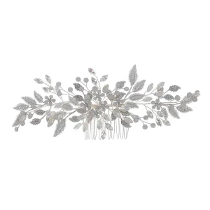 Fashion Delicate Opal Crystal Bridal Headpiece Accessories Prom Party Wedding Bride Side Combs