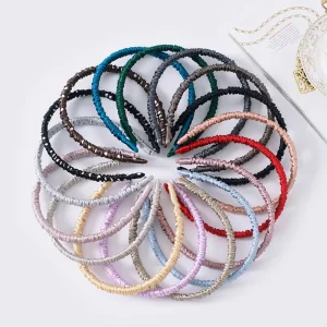 Fashion Designer Hair Accessories 100% Silk Headbands for Women