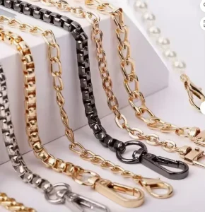 Fashion Designer Jewelry Pendant Gold Silver Metal Purse Decor Chain Bag Charm Accessory