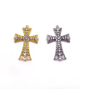 Fashion Designs Woman Costume Jewelry Rhinestone Cross Pendant for Gift