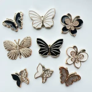 Fashion Diamond Studded Butterfly Hair Clips and Accessories