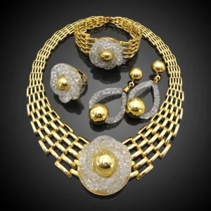Fashion Dubai Gold Jewelry Sets Big Costume Jewelry Sets