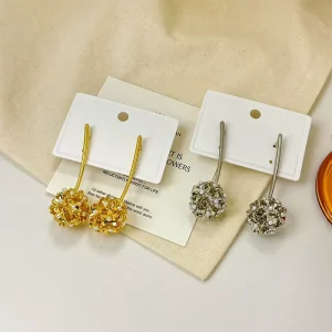 Fashion Earrings Elegant Gold Plated Dandelion Drop Earrings Starfish Composed Drop Earrings with Pearl Decoration