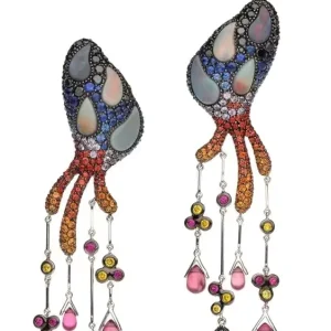 Fashion Earrings Luxury Gold Plated Diamond Fancy Earrings for Women