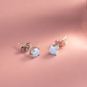 Fashion Earrings Stainless Steel Opal Earrings Fashion Accessories Jewelry Popular Earrings
