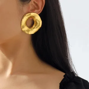 Fashion Earrings Vintage Women Earrings Big Circle Simple Fashion Jewelry Earrings