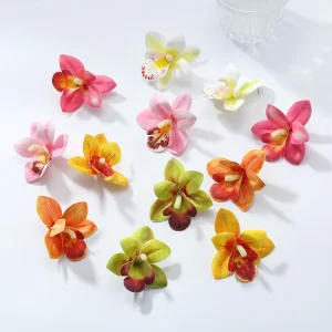 Fashion Exaggerated Drip Oil Unique Fabric Big Flower Drop Earrings Women Vacation Wedding Jewelry Accessories Gifts