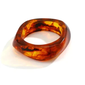 Fashion Exaggeration Ins Style Irregular Translucent Bracelet Women’s Personality Acrylic Geometric Bracelet Cuff Accessories