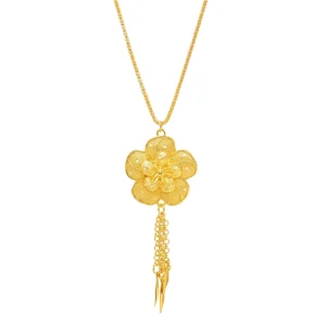 Fashion Flower Pendant Necklace for Women Party Jewelry Summer Fashion Boho Jewellery Chain Miyuki Tassel Necklace