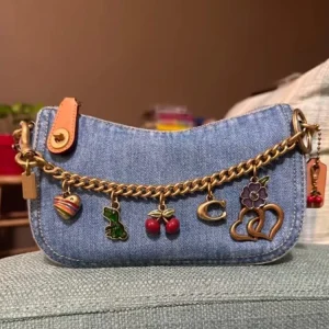 Fashion Fruit Shape Flower Bag Charm Cute U Shape Love Heart Dinosaur Cherry Bag Charm to My Daughter