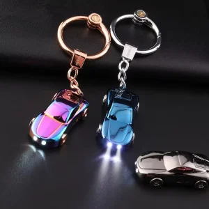 Fashion Gift Key Chain Female Korean Cute Couple Key Pendant Creative LED Lights Car Keychain