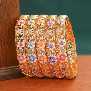 Fashion Glamorous Dainty Bangles for Girls Bold Deco Jewellry for Women Lady Accessories Supplier Mixed Order Accepted